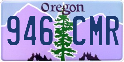 OR license plate 946CMR