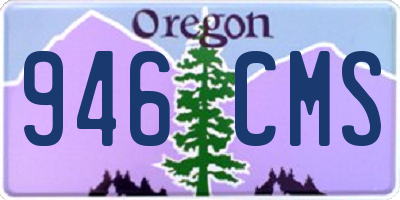 OR license plate 946CMS