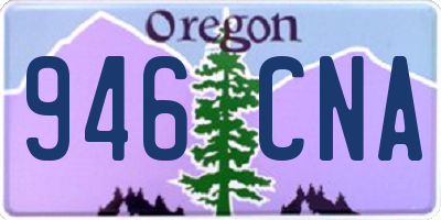 OR license plate 946CNA