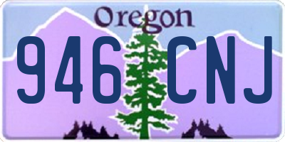 OR license plate 946CNJ