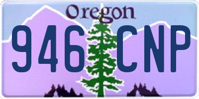 OR license plate 946CNP
