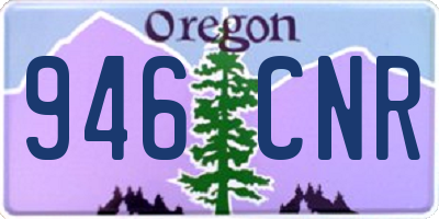 OR license plate 946CNR