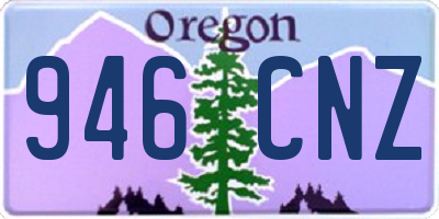 OR license plate 946CNZ
