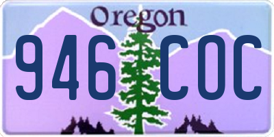 OR license plate 946COC
