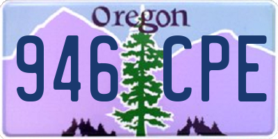 OR license plate 946CPE
