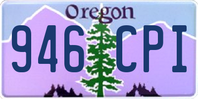 OR license plate 946CPI