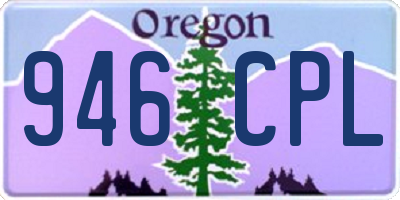 OR license plate 946CPL