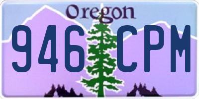 OR license plate 946CPM