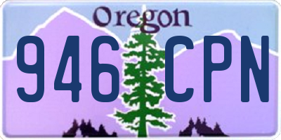 OR license plate 946CPN