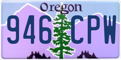 OR license plate 946CPW