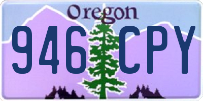 OR license plate 946CPY
