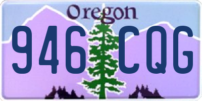 OR license plate 946CQG