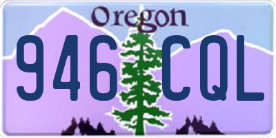 OR license plate 946CQL