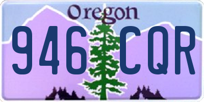 OR license plate 946CQR