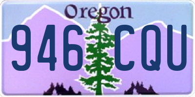 OR license plate 946CQU