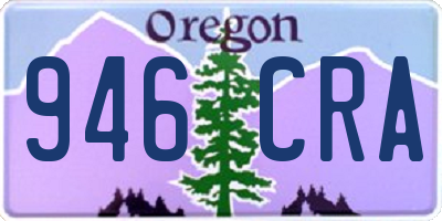OR license plate 946CRA