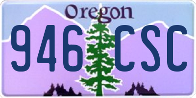 OR license plate 946CSC