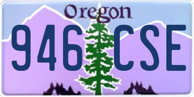 OR license plate 946CSE