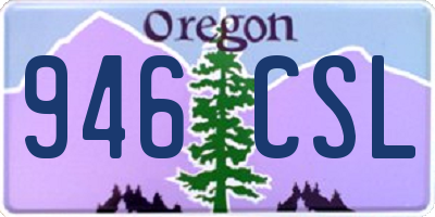 OR license plate 946CSL