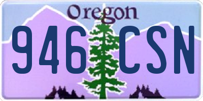 OR license plate 946CSN