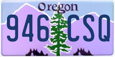OR license plate 946CSQ