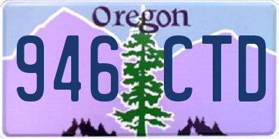 OR license plate 946CTD