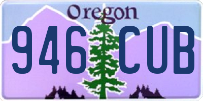 OR license plate 946CUB
