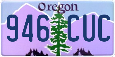 OR license plate 946CUC