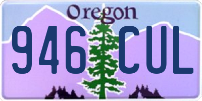 OR license plate 946CUL