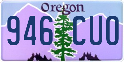 OR license plate 946CUO