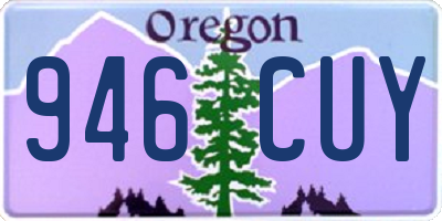 OR license plate 946CUY