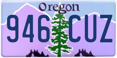 OR license plate 946CUZ
