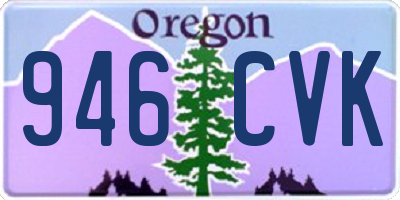 OR license plate 946CVK