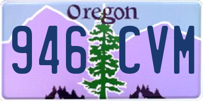 OR license plate 946CVM