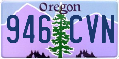 OR license plate 946CVN