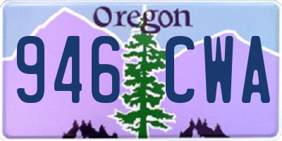 OR license plate 946CWA