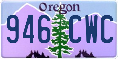 OR license plate 946CWC