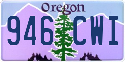 OR license plate 946CWI