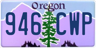 OR license plate 946CWP