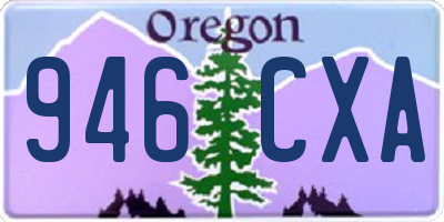 OR license plate 946CXA
