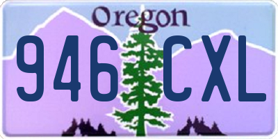 OR license plate 946CXL