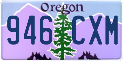 OR license plate 946CXM