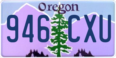 OR license plate 946CXU