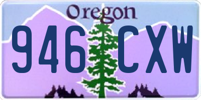 OR license plate 946CXW