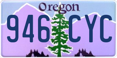 OR license plate 946CYC