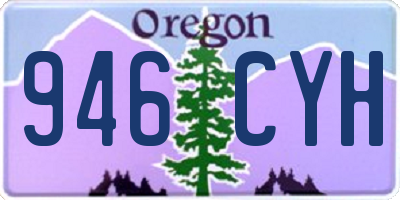 OR license plate 946CYH