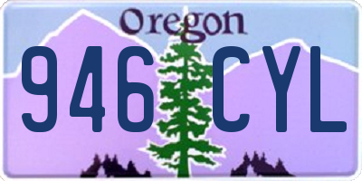 OR license plate 946CYL