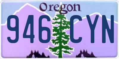 OR license plate 946CYN
