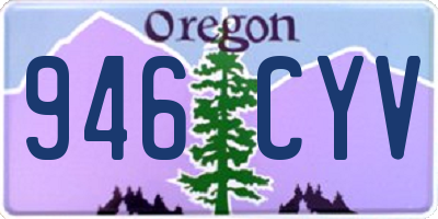 OR license plate 946CYV
