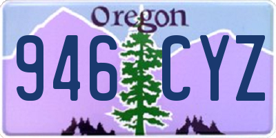 OR license plate 946CYZ